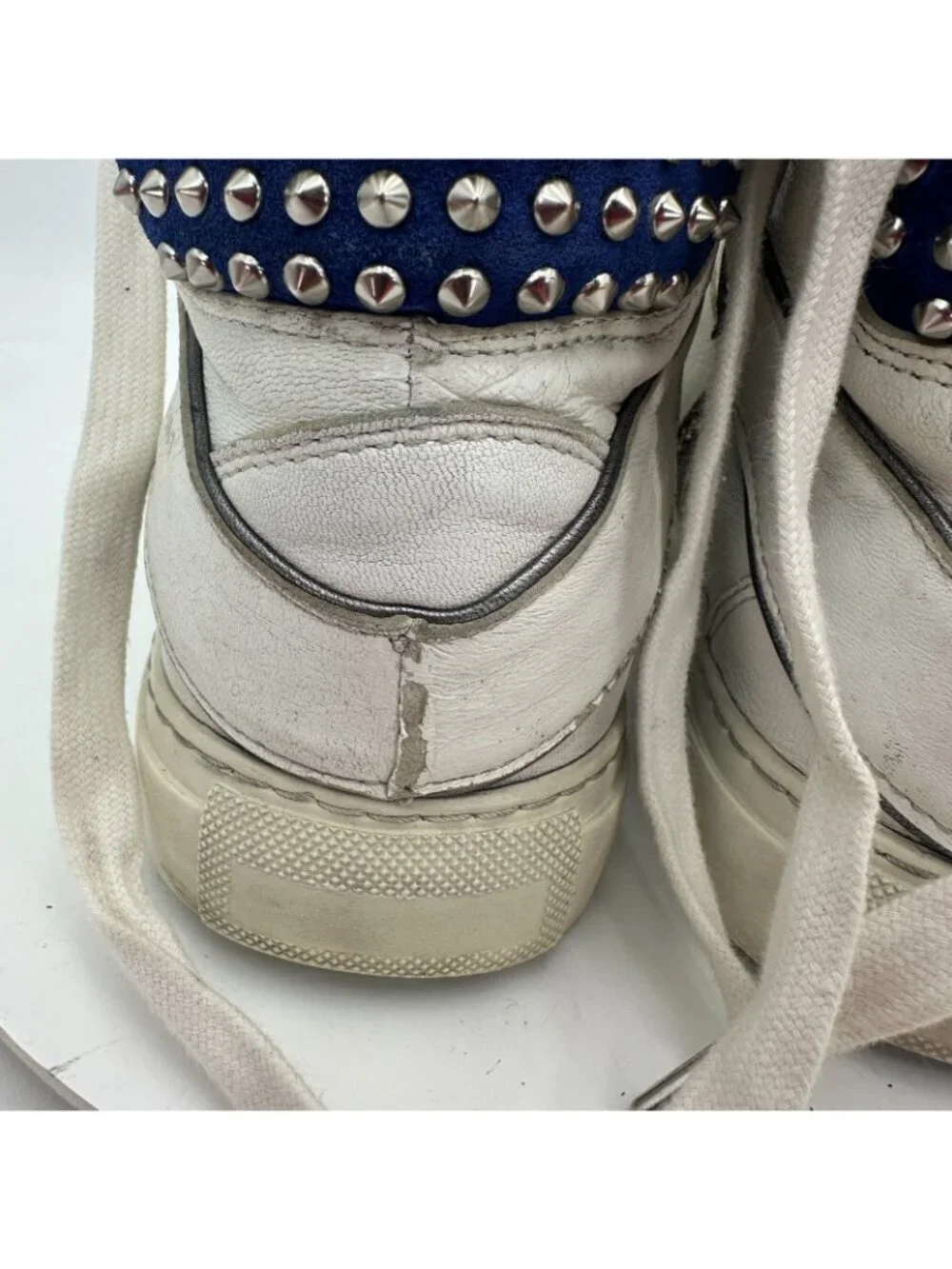 Zadig & Voltaire ZV1747 Women Size 39 US 9 White Leather flora Lightning Shoes - Picture 10 of 13